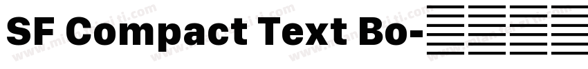 SF Compact Text Bo字体转换